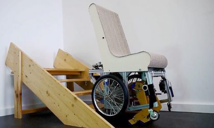 Der treppensteigende Rollstuhl